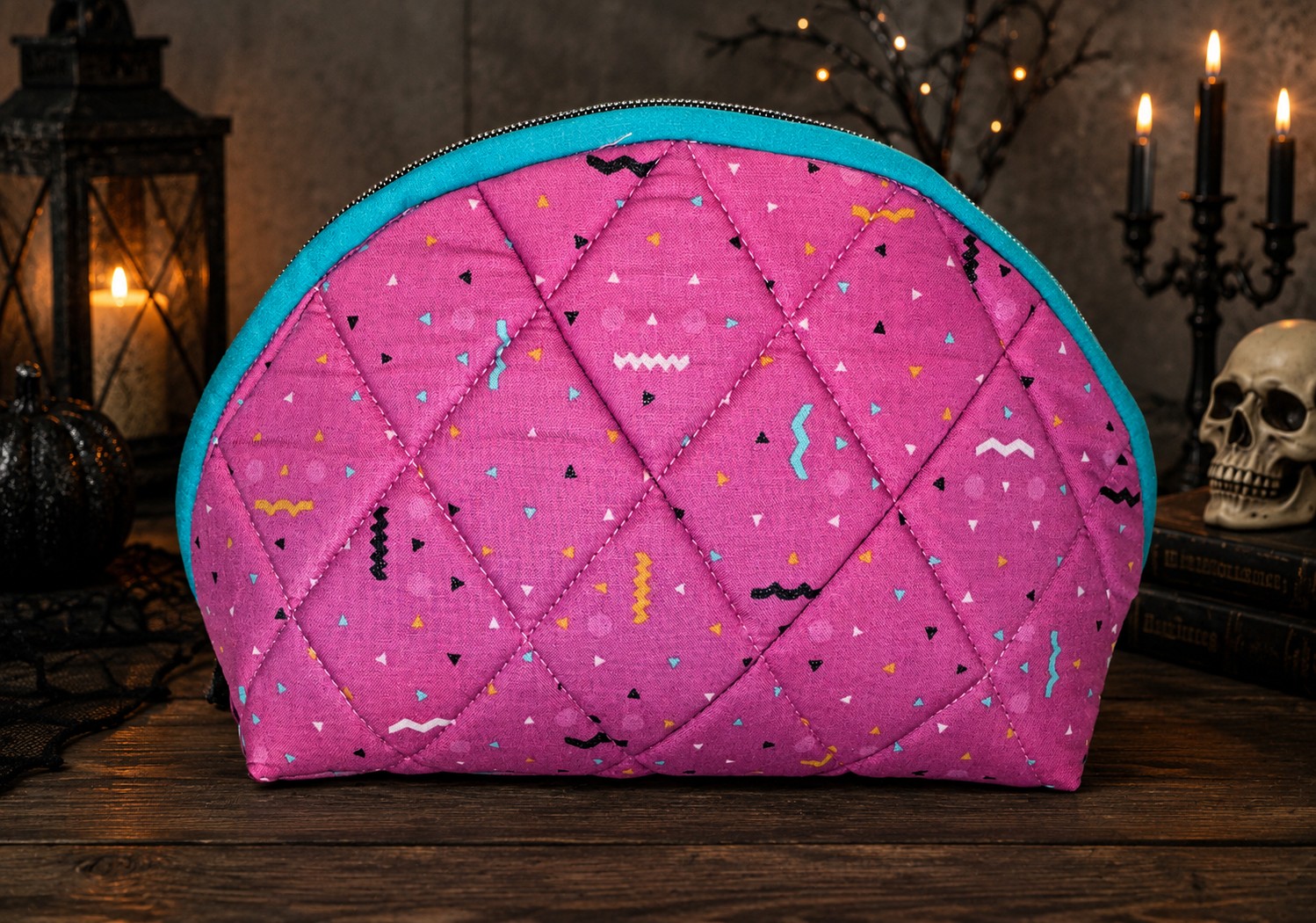 Confetti Faces - Pink & Teal